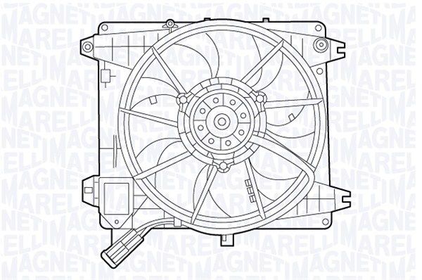 MAGNETI MARELLI Вентилятор, охлаждение двигателя 069422546010